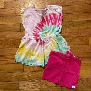 Burt’s Bees Baby | Pink Tie Dye Outfit | 24 mo